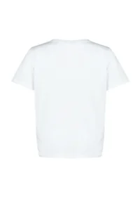 Trendyol Curve White V-neck Basic 100% Cotton Knitting T-Shirt - Image 8