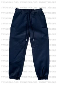 twins tailors 3 Pack Unisex Grey-Navy Blue-Black Kids Sweatpants with Elastic Legs and Fleece Inside - Image 2