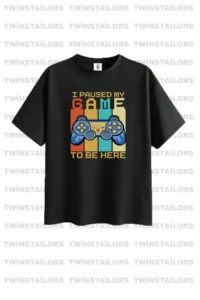 twins tailors Game Console And Astronaut Printed 3-Pack Unisex Black-Navy Blue-Beige Children's T-Shirt - Image 2