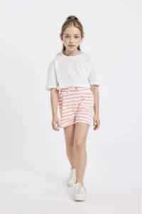 DeFacto Striped Shorts Girls' - Image 3