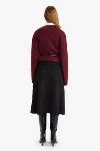 DeFacto A Cut Suede Skirt - Image 5