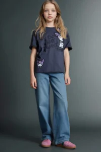 DeFacto Straight Wide Wide Leg Jean Trousers Girl