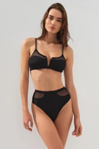 Pierre Cardin Wide Triangle Gathering Tulle Bikini
