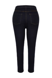 Trendyol Curve Dark Blue Extra Flexible/StretchbLarge Bodysuit skinny jeans - Image 9