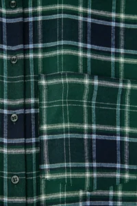 TRENDYOLMİLLA Mavi-Multicolored Flannel Plaid Oversized/Wide Pattern Shirt - Image 7