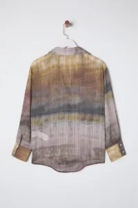 TRENDYOLMİLLA Multicolored Color Transitional Siphon Material Regula Normal Pattern Weaving Shirt - Image 9