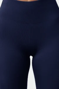 TRENDYOLMİLLA Navy Blue Wide Waist Elastic Extra Shaping Full Size Knitting Sports Leggings - Image 4