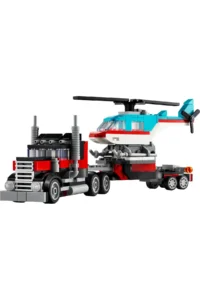 LEGO ® Creator 3 in 1 Flatbed Truck with Helicopter 31146 - 7+ Creator Toy Building Set (270P) - Image 2