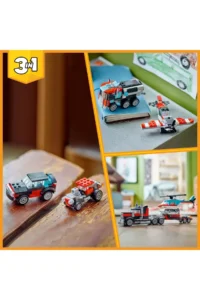 LEGO ® Creator 3 in 1 Flatbed Truck with Helicopter 31146 - 7+ Creator Toy Building Set (270P) - Image 7