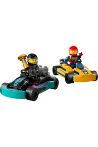 LEGO ® City Go-Karts and Race Drivers 60400 - Creative Toy Building Set for Kids 5+ (99P) - Image 2