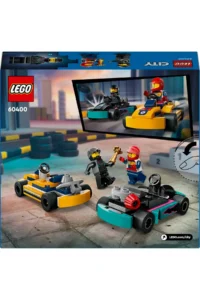 LEGO ® City Go-Karts and Race Drivers 60400 - Creative Toy Building Set for Kids 5+ (99P) - Image 4