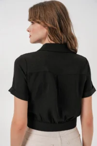 Bigdart 0663 Crop Jacket - Black - Image 6