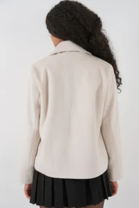 Bigdart Women Bowl Jacket 0725 - Ecru - Image 6