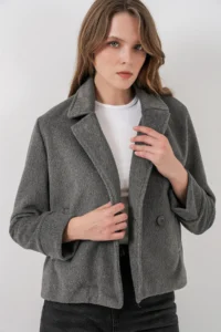 Bigdart Women Bowl Jacket 0725 - Gray