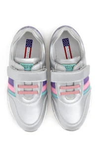 U.S. Polo Assn. Girls' Gray Sneakers -VR107 - Image 6
