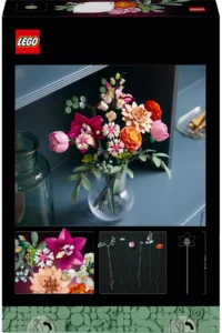 LEGO ® Botanicals Pink Flower Bouquet  - Decorative Flower Making Set for Adults (749 P) - Image 3