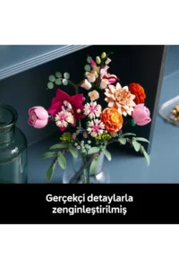 LEGO ® Botanicals Pink Flower Bouquet  - Decorative Flower Making Set for Adults (749 P) - Image 7