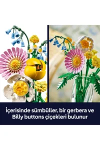 LEGO ® Botanicals Small Yellow Bouquet  - Creative Decorative Flower Bouquet Making Set for 9+ (373 P) - Image 7