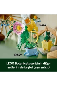 LEGO ® Botanicals Happy Plants  - Decorative Flower Making Set for Kids 9+ (217P) - Image 10