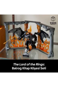 LEGO ® Icons The Lord of the Rings: Balrog™ Bookshelf Decor -Adult Model Building Set (1201P) - Image 5