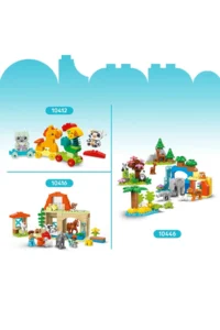 LEGO ® DUPLO® Town Wild Animal Families: Penguins and Lions - 2+ Educational Toy Set (10P) - Image 10