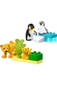LEGO ® DUPLO® Town Wild Animal Families: Penguins and Lions - 2+ Educational Toy Set (10P) - Image 2