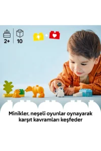 LEGO ® DUPLO® Town Wild Animal Families: Penguins and Lions - 2+ Educational Toy Set (10P) - Image 5