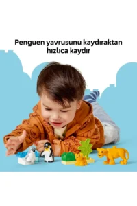LEGO ® DUPLO® Town Wild Animal Families: Penguins and Lions - 2+ Educational Toy Set (10P) - Image 8