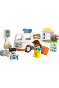 LEGO ® DUPLO® Ambulance and Driver  - Educational Toy Building Set for Toddlers 2+ (19 P) - Image 2