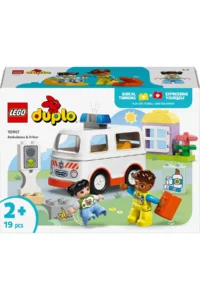 LEGO ® DUPLO® Ambulance and Driver  - Educational Toy Building Set for Toddlers 2+ (19 P) - Image 3