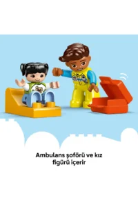 LEGO ® DUPLO® Ambulance and Driver  - Educational Toy Building Set for Toddlers 2+ (19 P) - Image 9