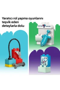 LEGO ® DUPLO®│Disney andPixar Cars McQueen's Visit to Doc's Garage  - 2+ Toy Set (35P) - Image 8