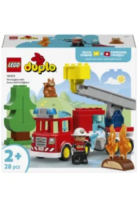 LEGO ® DUPLO® Town Fire Truck with Hose and Firefighter  - 2+ Toy Building Set (28 Pieces) - Image 3