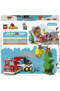 LEGO ® DUPLO® Town Fire Truck with Hose and Firefighter  - 2+ Toy Building Set (28 Pieces) - Image 4