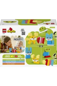 LEGO ® DUPLO® First 3 in 1 Creative Cute Animals  - 1.5+ Toy Building Set (24P) - Image 10