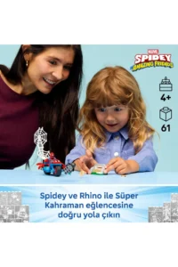 LEGO ® ǀ Marvel Spidey and Friends Spidey vs. Rhino  - 4+ Toy Building Set (61 Pieces) - Image 5