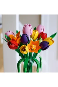 LEGO ® Botanicals Tulip Bouquet  - Decorative Model Building Set for Adults (576 Pieces) - Image 6