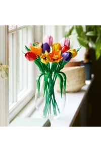 LEGO ® Botanicals Tulip Bouquet  - Decorative Model Building Set for Adults (576 Pieces) - Image 7