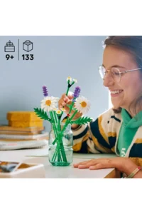 LEGO ® Botanicals Daisies  - 9+ Creative Toy Building Set (133 Pieces) - Image 2