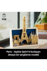 LEGO ® Architecture Paris – City of Lovers  – Model Building Set for Adults (958 Pieces) - Image 5