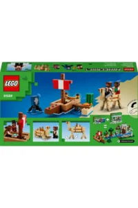 LEGO ® Minecraft® Pirate Ship Voyage  - 8+ Creative Toy Building Set (166 Pieces) - Image 4