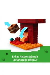 LEGO ® Minecraft® Nether Lava Battle  - Creative Toy Building Set for Kids 6+ (99P) - Image 6