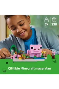 LEGO ® Minecraft® Baby Pig House  - Creative Toy Building Set for Kids 7+ (238P) - Image 5