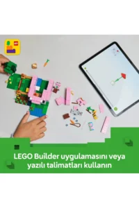 LEGO ® Minecraft® Baby Pig House  - Creative Toy Building Set for Kids 7+ (238P) - Image 9