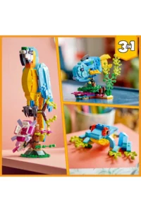 LEGO ® Creator 3 in 1 Exotic Parrot  - Creative Toy Building Set for Kids 7+ (253P) - Image 5