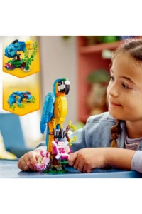 LEGO ® Creator 3 in 1 Exotic Parrot  - Creative Toy Building Set for Kids 7+ (253P) - Image 6