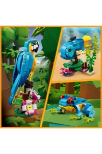 LEGO ® Creator 3 in 1 Exotic Parrot  - Creative Toy Building Set for Kids 7+ (253P) - Image 7
