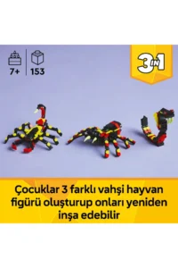 LEGO ® Creator 3 in 1 Wild Animals: Amazing Spider  - 7+ Toy Building Set (153P) - Image 5