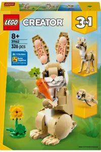 LEGO ® Creator 3 in 1 Cute Rabbit  - Creative Toy Building Set for Kids 8+ (326P) - Image 4