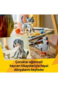 LEGO ® Creator 3 in 1 Playful Cat  - Creative Toy Building Set for Kids 8+ (407P) - Image 6